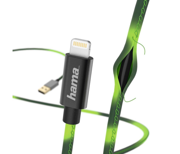 HAMA USB-Lightning 1.5M MFI CHAMELEON zielony - 1382096 - zdjęcie 2